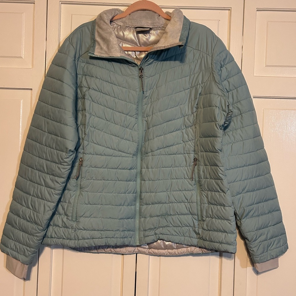 Columbia Light Blue Puffer Jacket